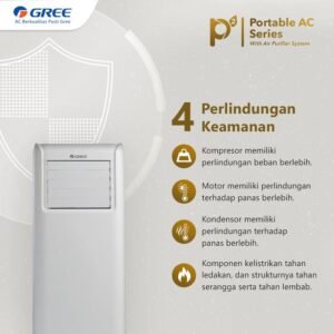 ac portabel gree series p2 wifi air purifier