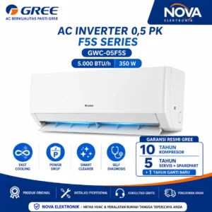 AC Gree 0,5 Pk Inverter Series GWC-05F5S