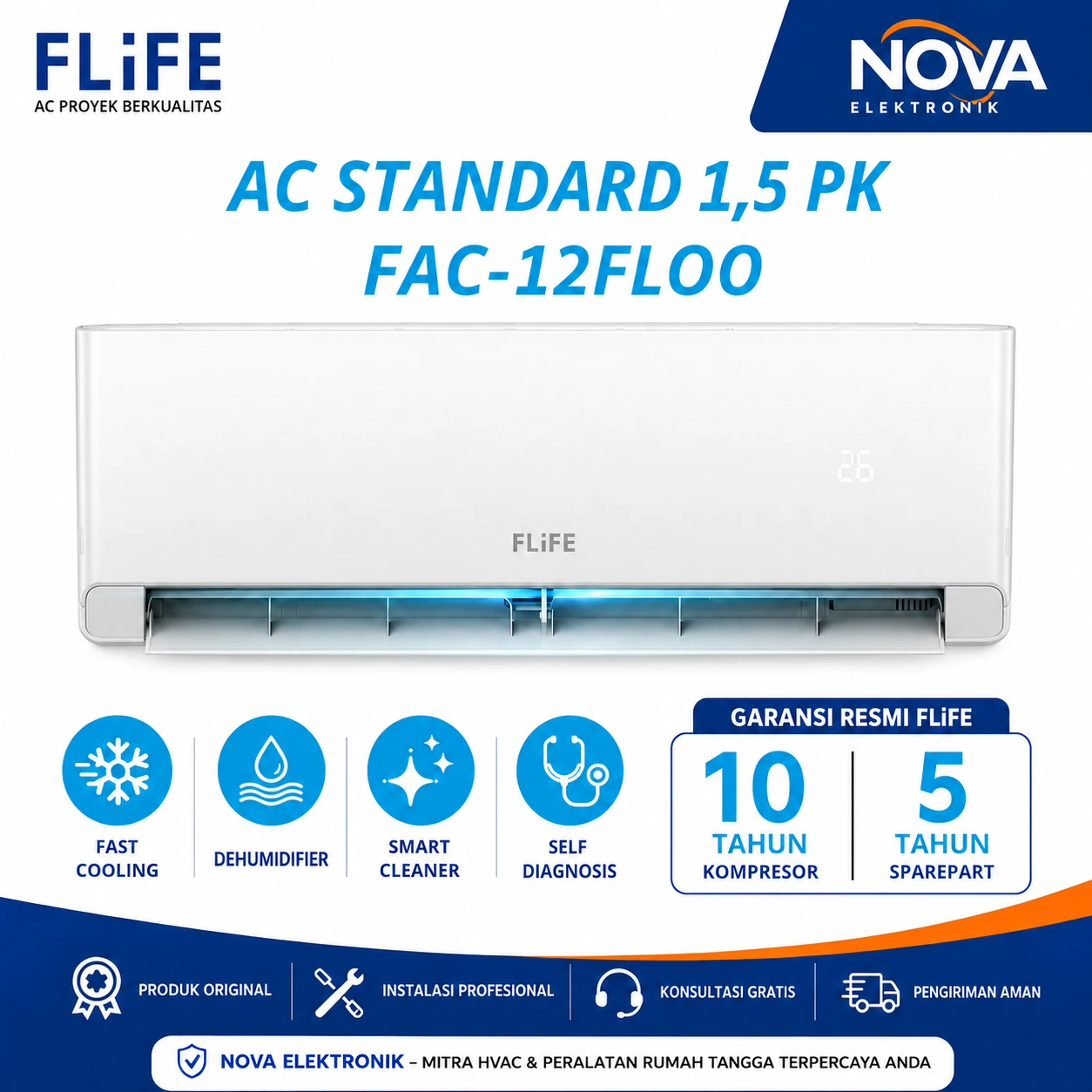 AC FLIFE 1,5 PK Standart FAC-12FLOO