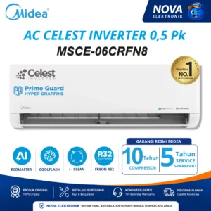 AC Midea 0,5 Pk Inverter Celest MSCE-06CRFN8